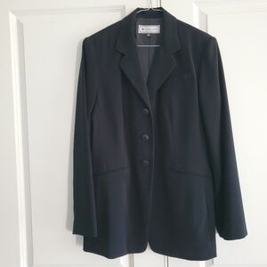 Travis Ayers Classic Black Blazer, Size 12